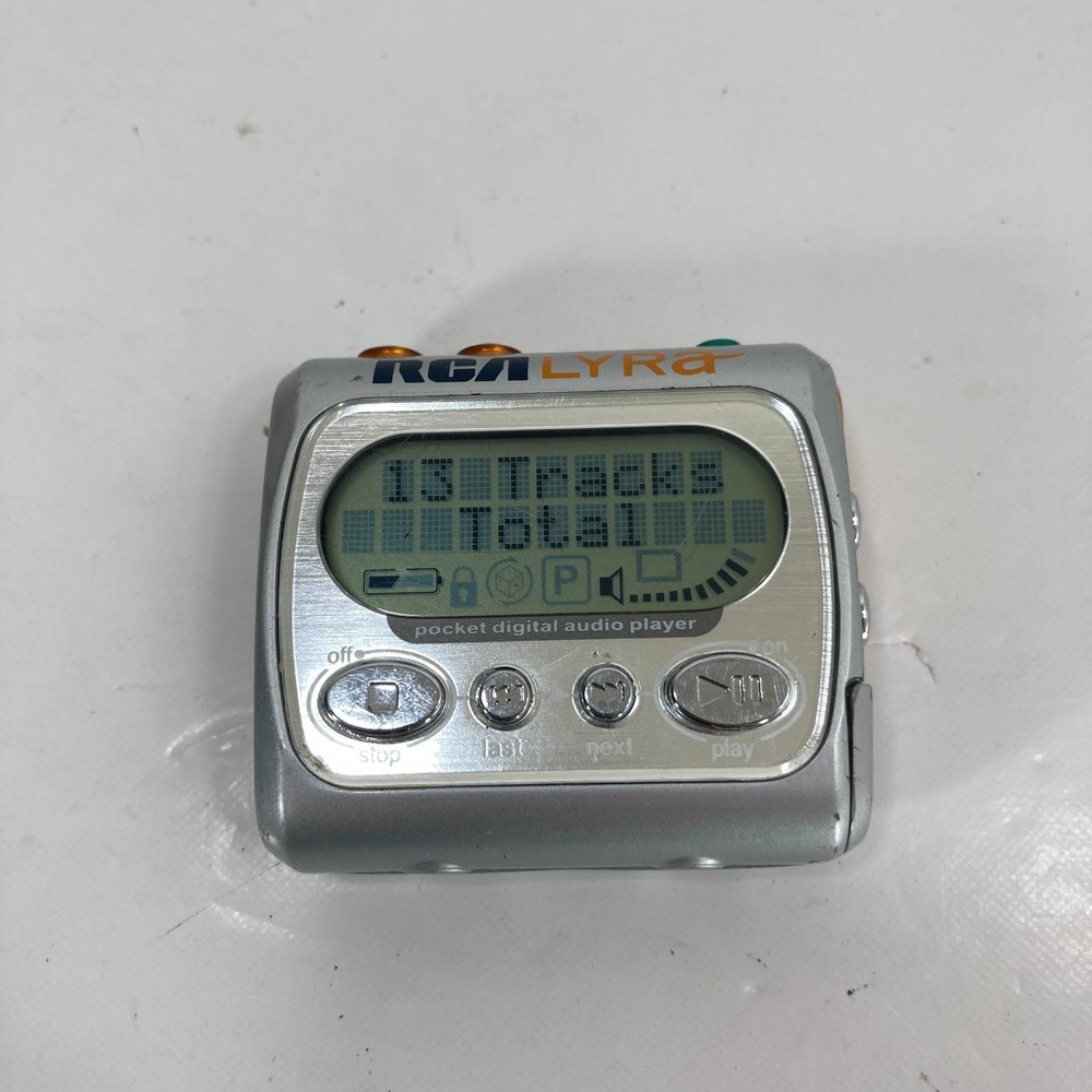 2003 RCA Lyra RD1021 128MB Pocket Digital MP3 Player WORKS‎ TESTED Orange Silver